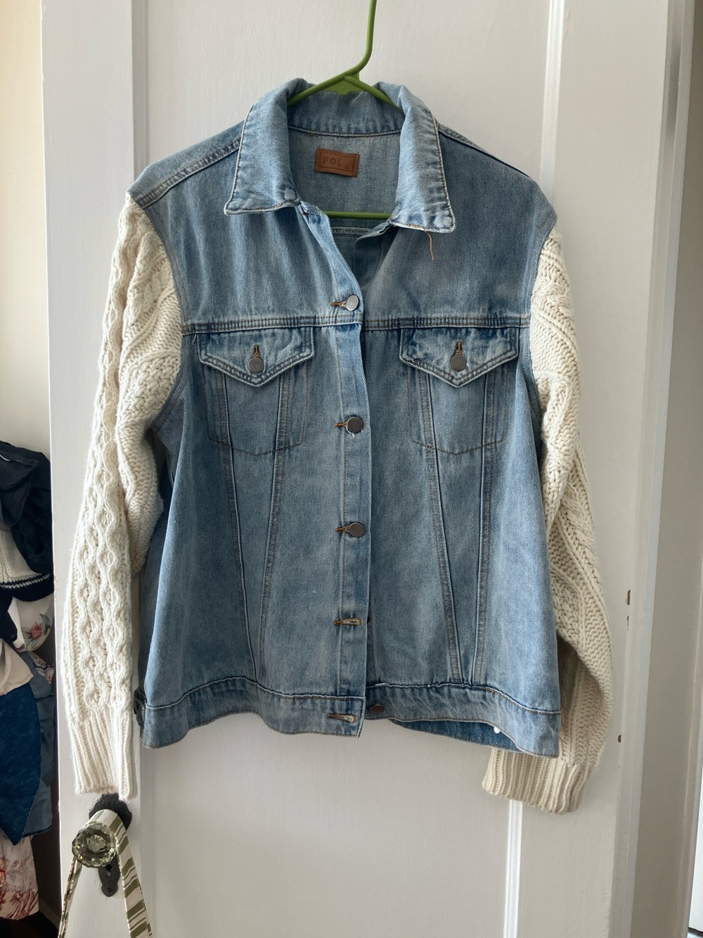 POL denim and knit jacket